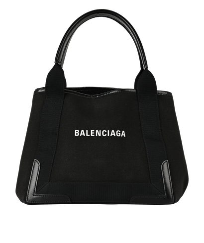 Medium Cabas Tote, £350, Handbags, Black, Canvas, Front view